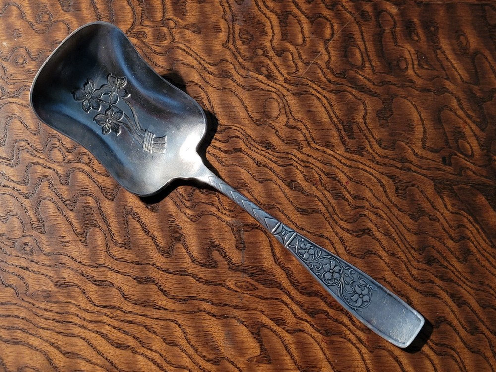 STANLEY ~ Holmes & Tuttle ~ Serving Spoon ~ Silver Plate