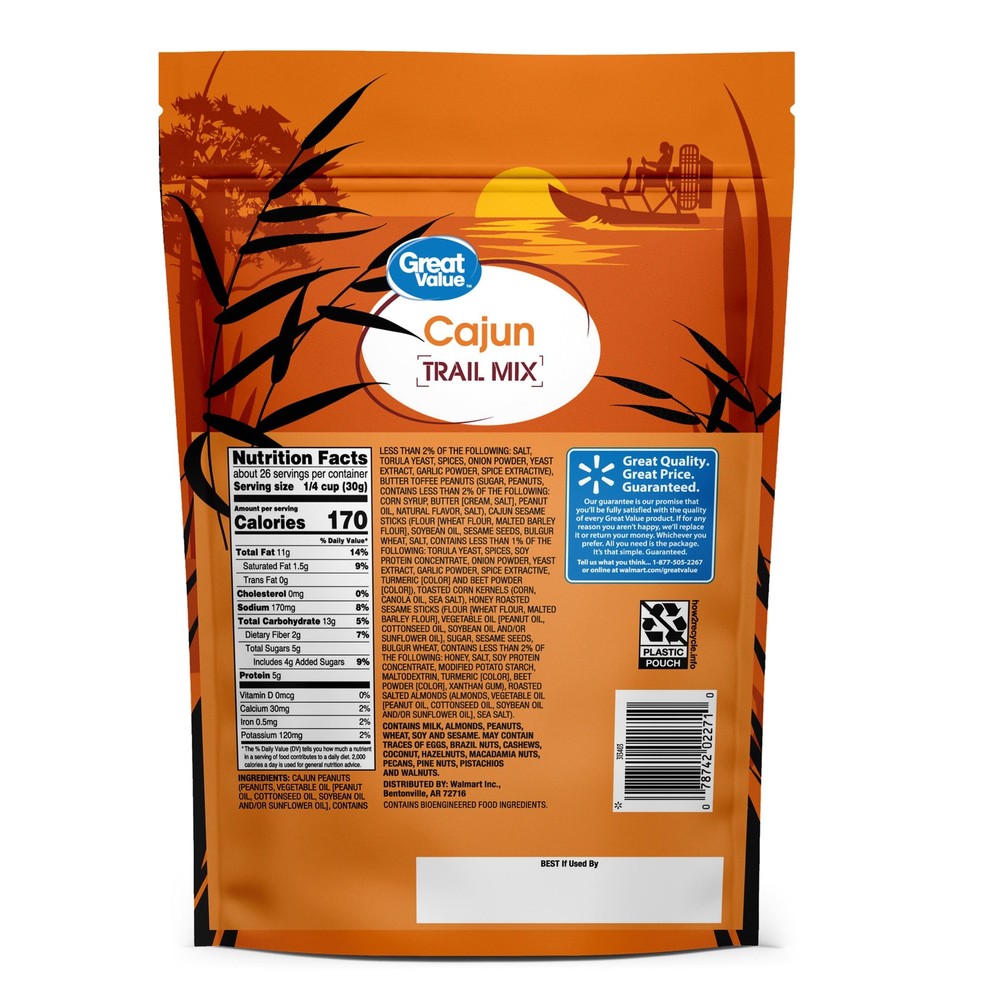 Great Value Cajun Trail Mix, 27 oz