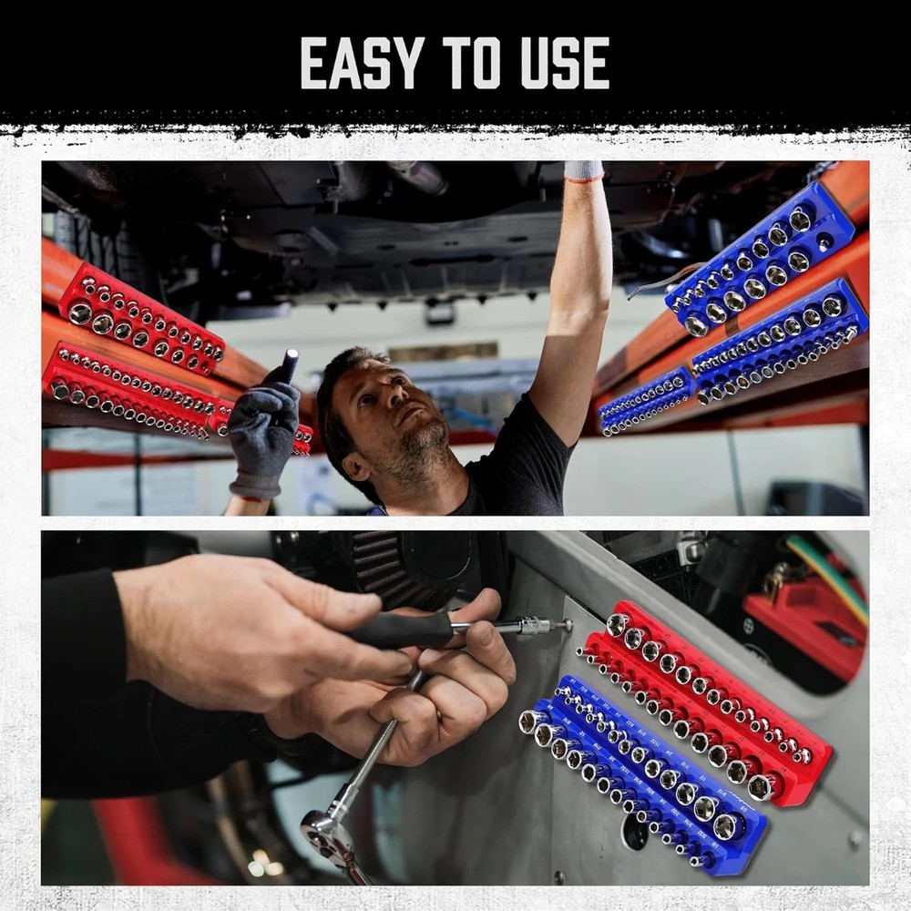 8-Piece Magnetic Socket Organizer, 8-piece Organizer