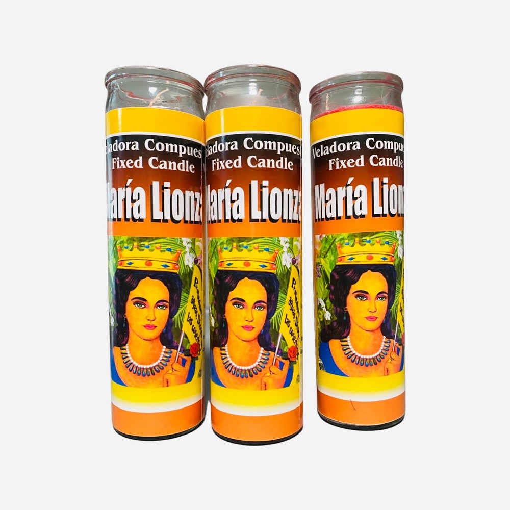 12x Set, MARIA LIONZA Veladora Preparada, Fixed Candles.