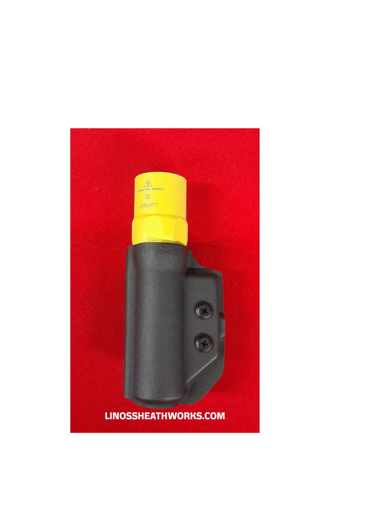 SUREFIRE G2X PRO Flashlight  kydex sheath(flashlight Not Included) black