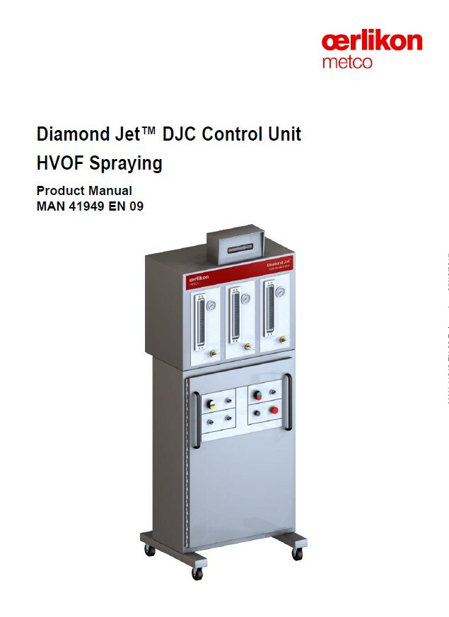 Metco Equipment Manuals and Parts Lists 7MC 9MC DJC