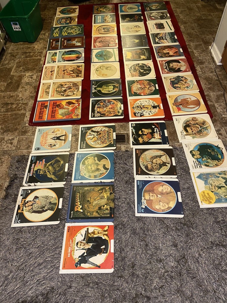 RCA Selectavision VideoDisc Player SFT W 100 System Powers On Untested + 45 DISC