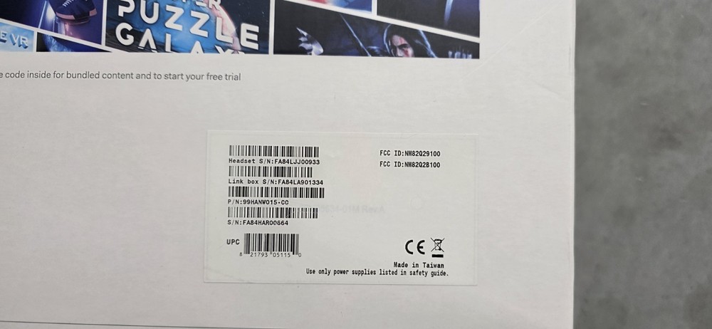 htc vive pro hmd (99HANW015-CC)