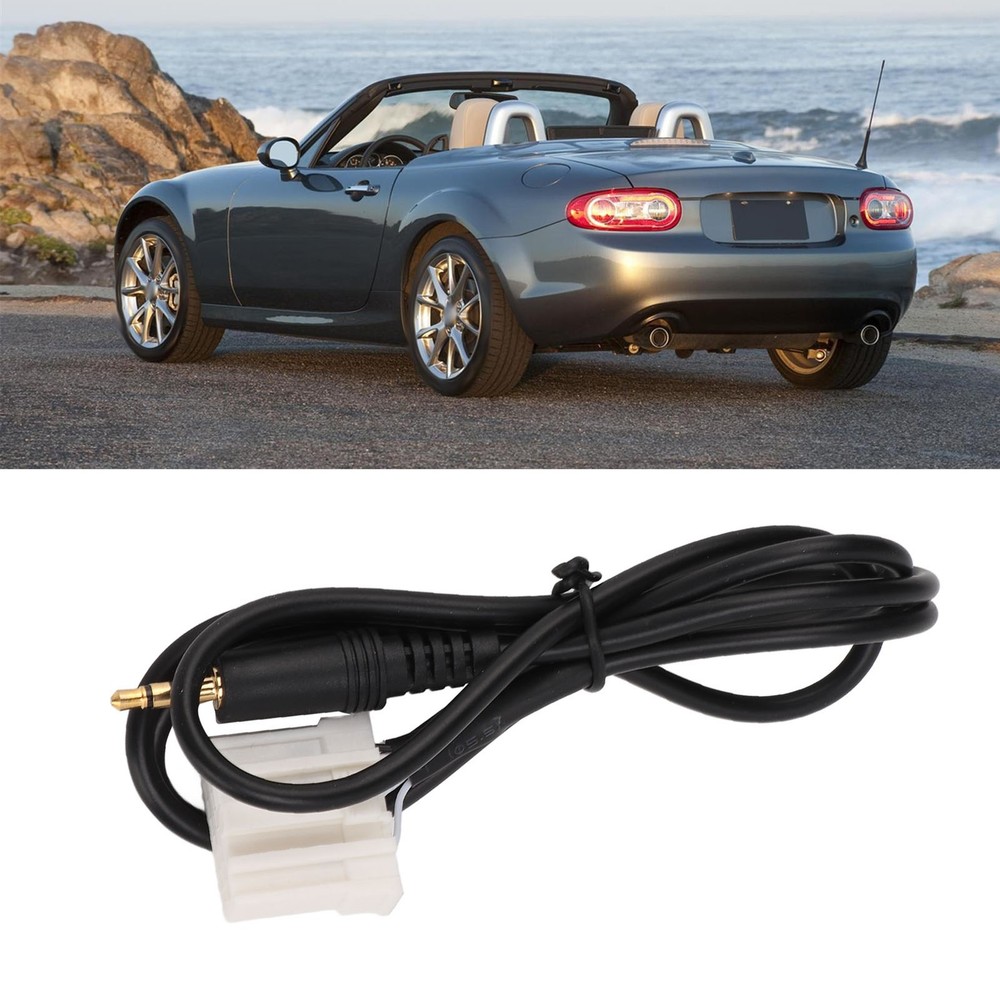 1m Long AUX Audio Input Adapter For 2 3 5 6 Black Trending