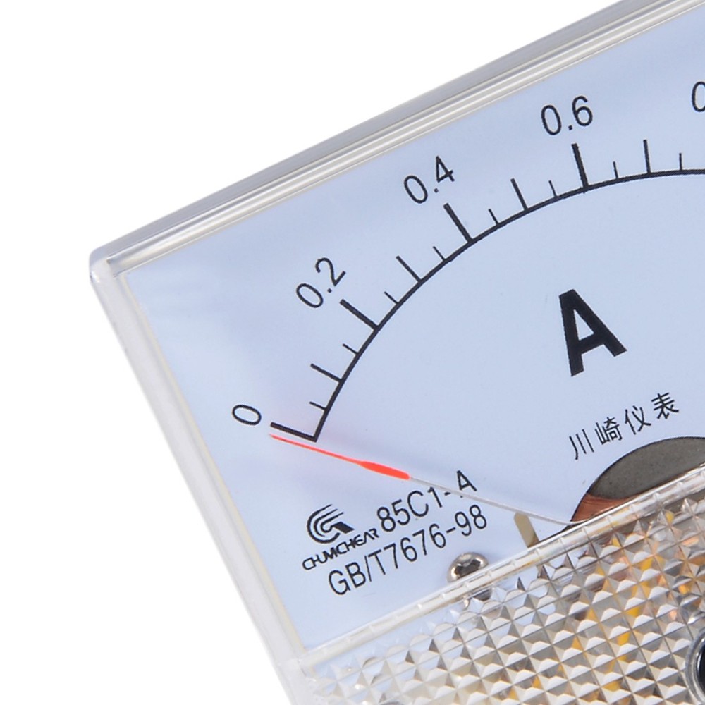 85C1-A Analog Current Panel Meter DC 1A Ammeter for Circuit Testing