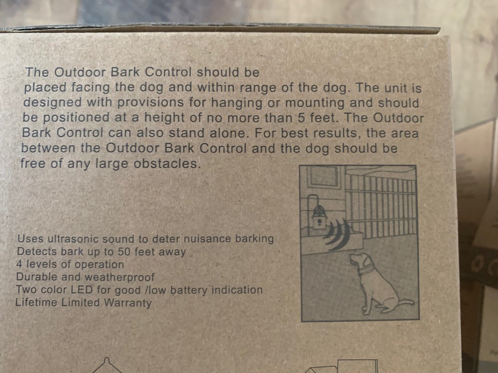 Sonic Bark Control Device Deter Nuisance Barking Birdhouse Style CSB10 Barktrain