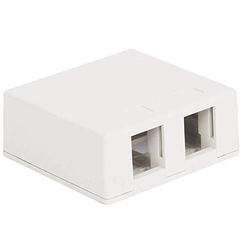 ICC Surface Mount Box with 2 Ports, White