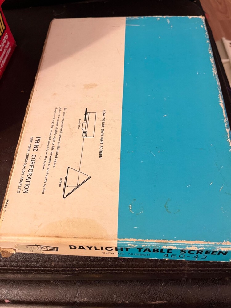 🔥Prinz Daylight Table Screen for Cine & Slide Projectors. 460-43. Used.