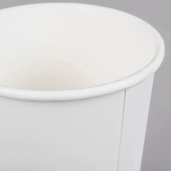 1000 Pack Disposable Poly Paper Hot /Cold Coffee Tea Cups Only 16 Oz Case White