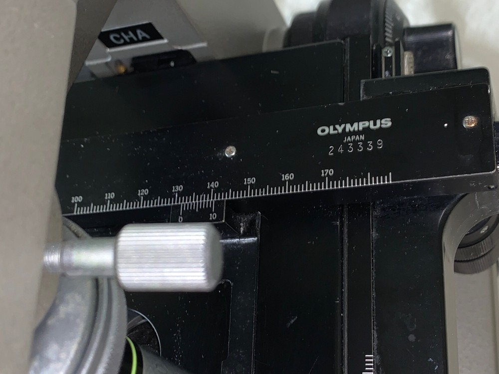 Olympus CH Series Monocular Microscope w/ 2 objective lenses