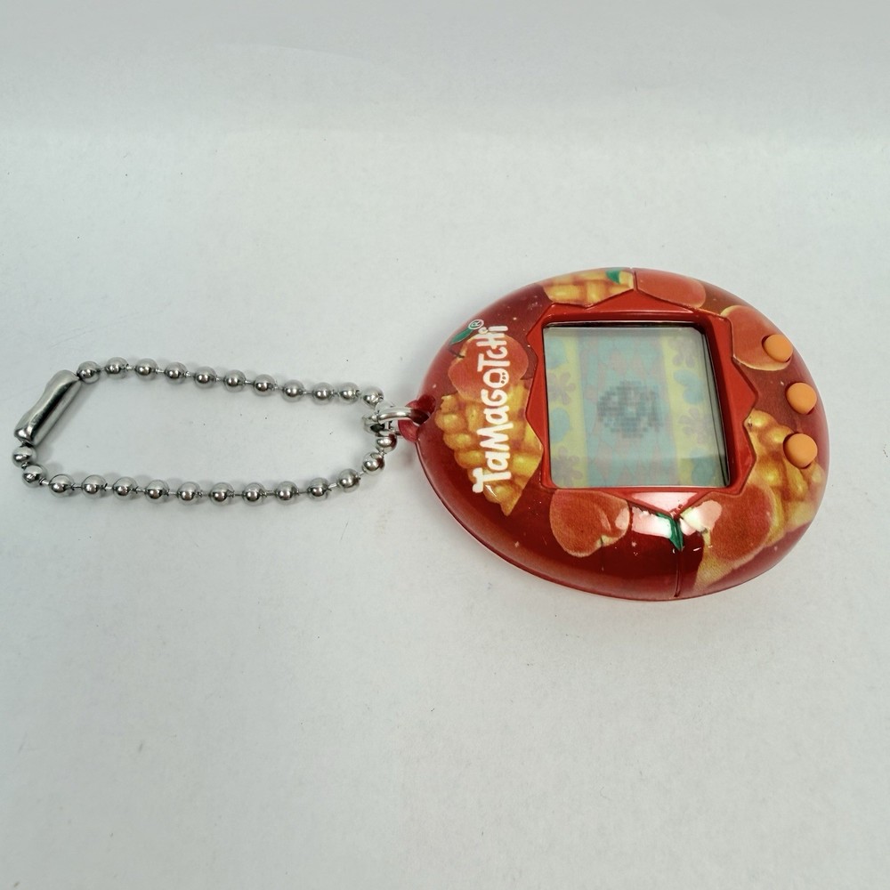 Tamagotchi Original 2021 Peach Fruit Shell Virtual Pet Tested Working