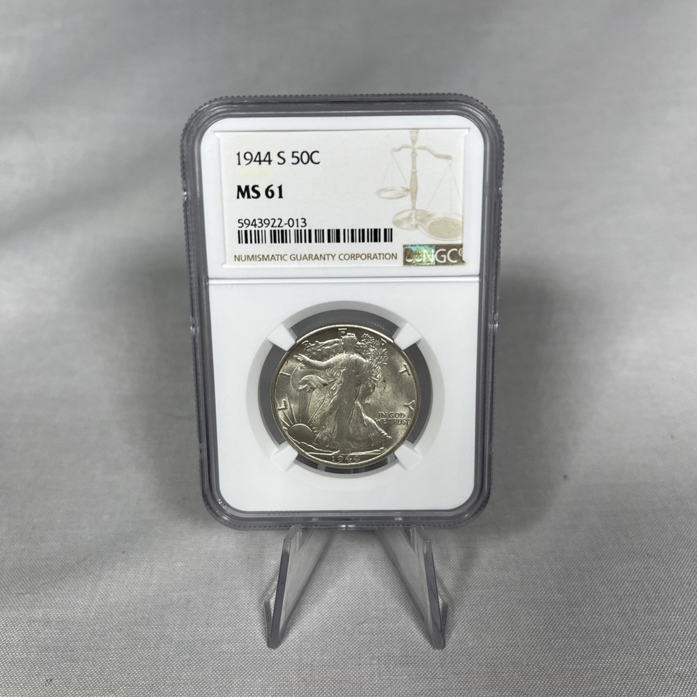 1944 S Walking Liberty Half Dollar Silver NGC MS61 50c