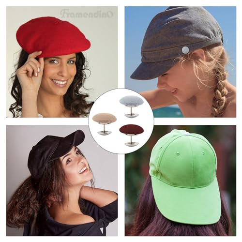 , 32 Pack Hat Top Button Replacement Fabric Cloth Covered with Metal Shank