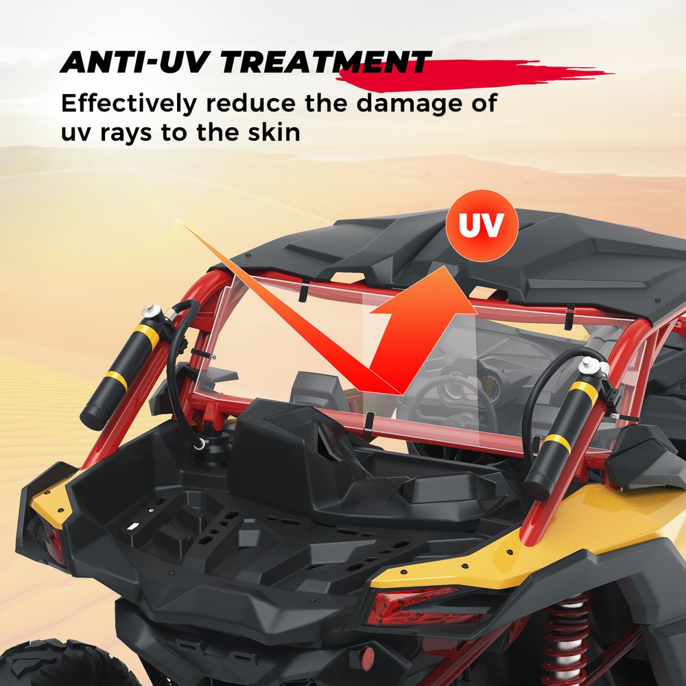 For Can Am Maverick X3 UTV Back Rear Windshield Polycarbonate Clear 2017-2024