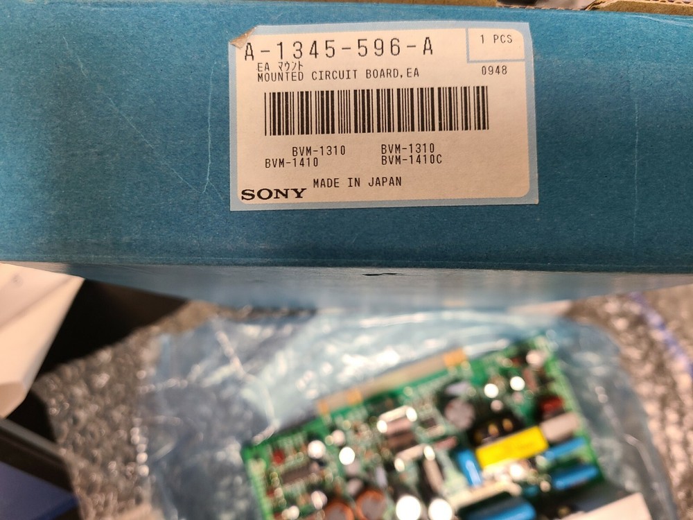SONY BVM-1310 A-1345-596-A Mounted Circuit Board EA