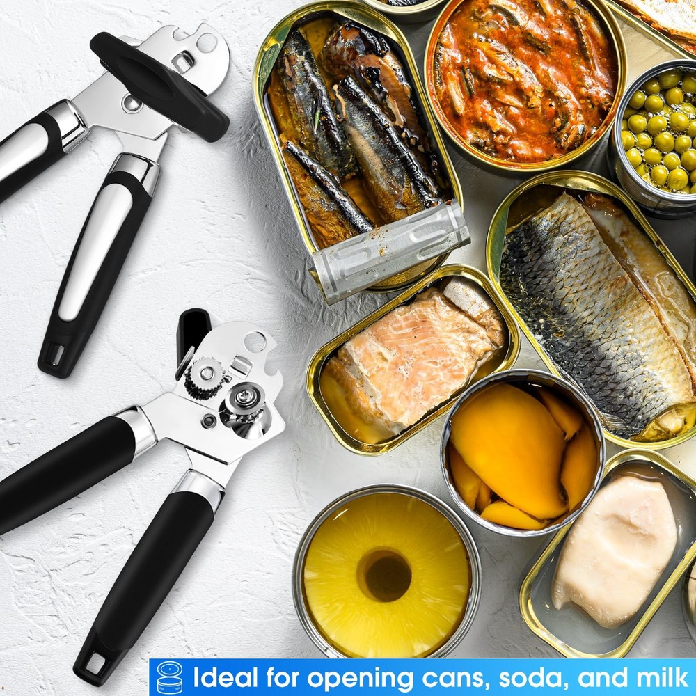 30 Pcs Manual Can Opener with Sharp Blade Smooth Edge Multifunctional Kitchen...