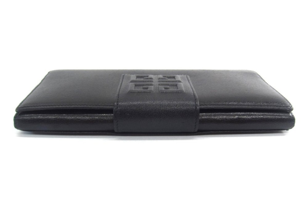Givenchy Black Bifold Wallet Long Ua12293