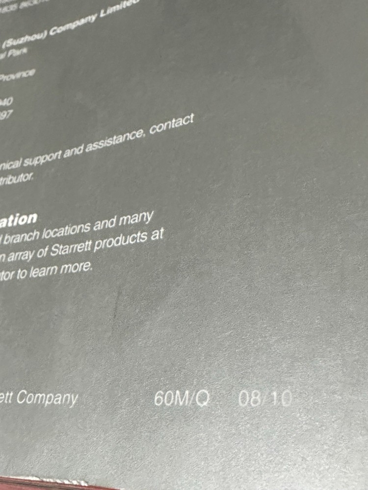 Starrett Tool Catalog No. 32 2010