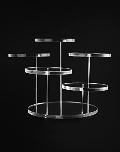 Clear 5 Tier Acrylic Display Riser Stand