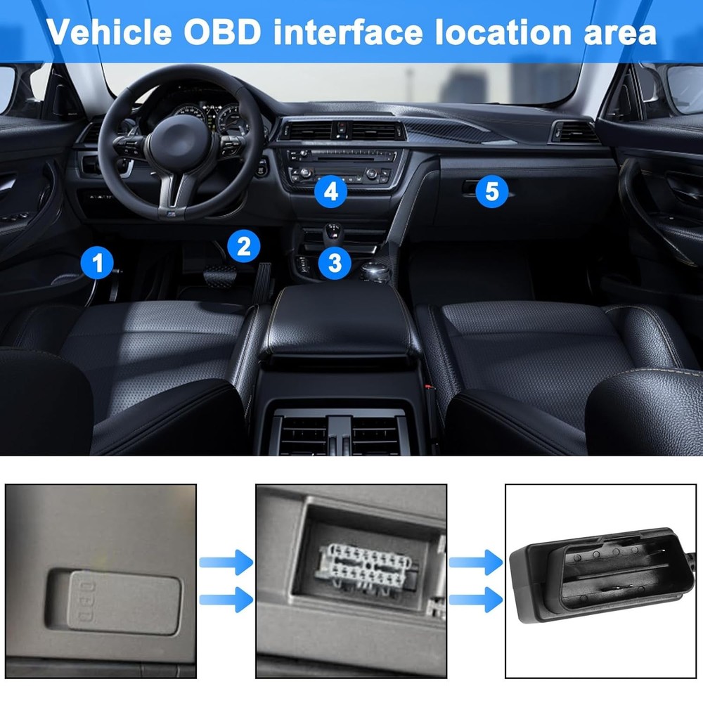 XMSJSIY OBD Power Cable for Dash Camera Type C OBD2 Adapter...