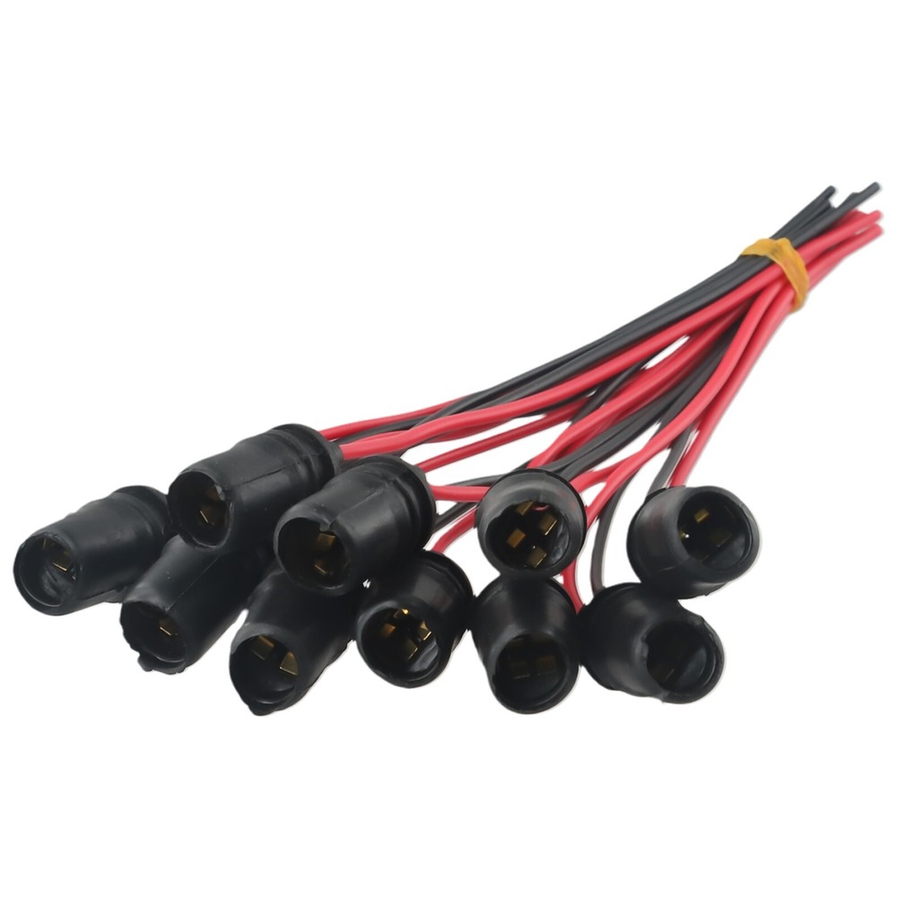 F-Type Rubber Car Auto Light Bulb Round Socket Lamp Holder Base Connector