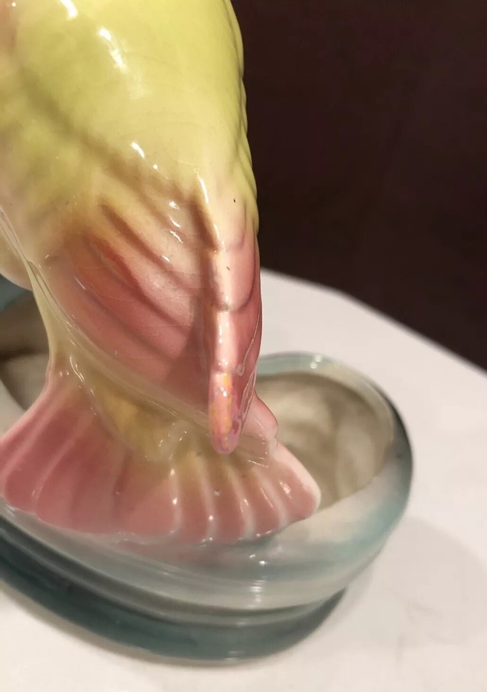Parrot Planter Vase Vintage Ceramic USA