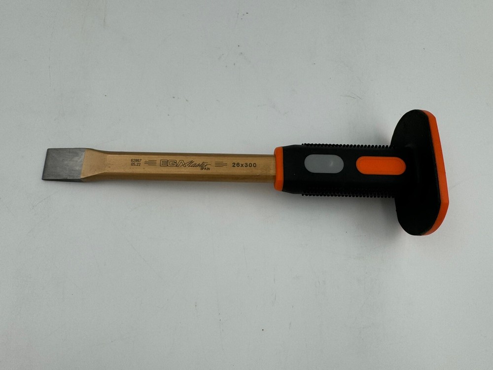 EGA Flat Cold Chisel With Rubber Easy Hold Handle 26 × 300 MM 62867