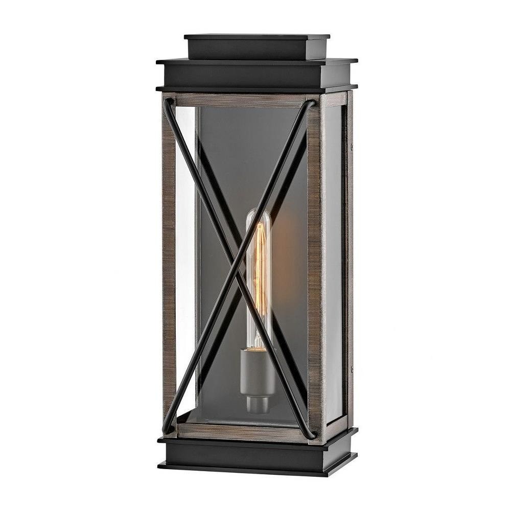 1 Light Medium Outdoor Wall Mount Lantern in Transitional Style - 7.5 Inches