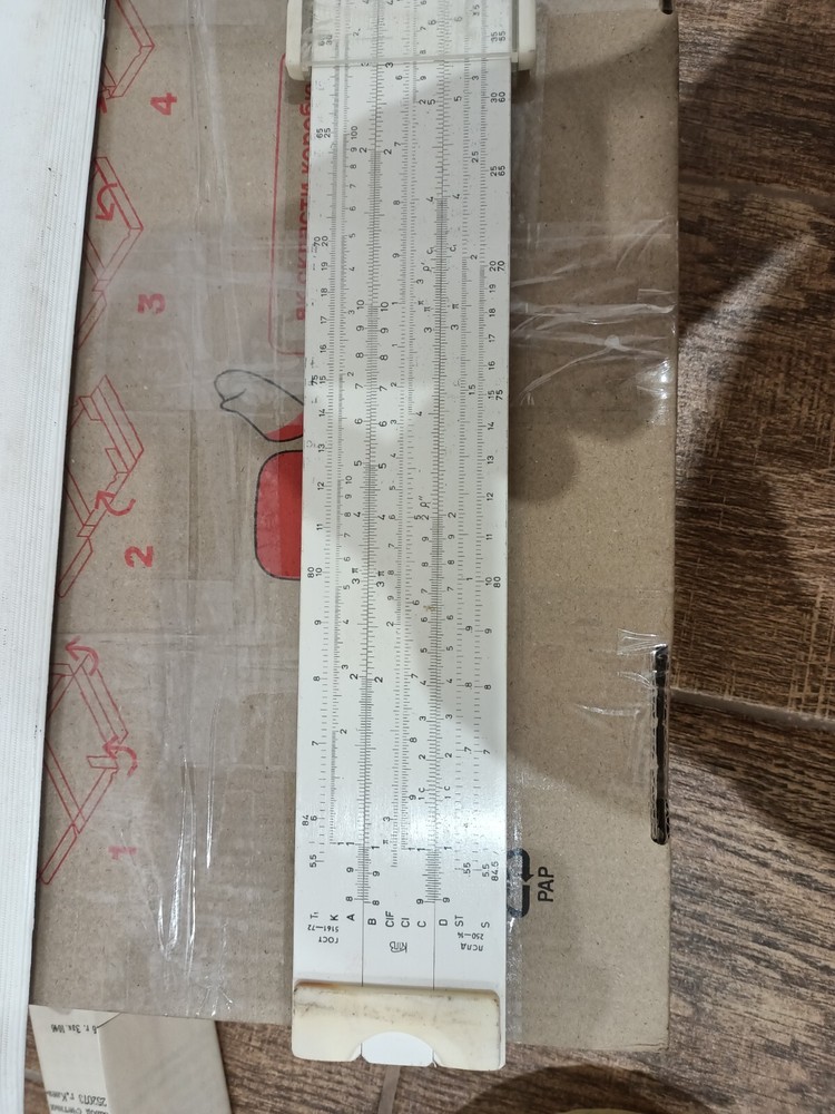 Vintage logarithmic ruler 1976. USSR