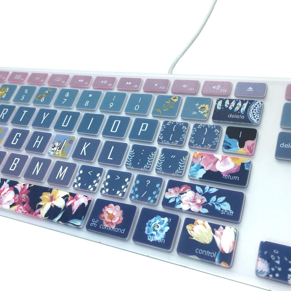 Silicone Keyboard Cover for iMac Keyboard with Numeric Keypad Wired USB