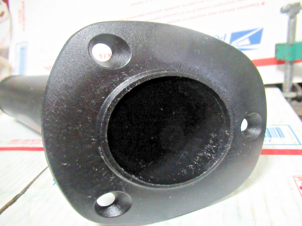 PLASTIC FLUSH MOUNT ROD HOLDER BLACK