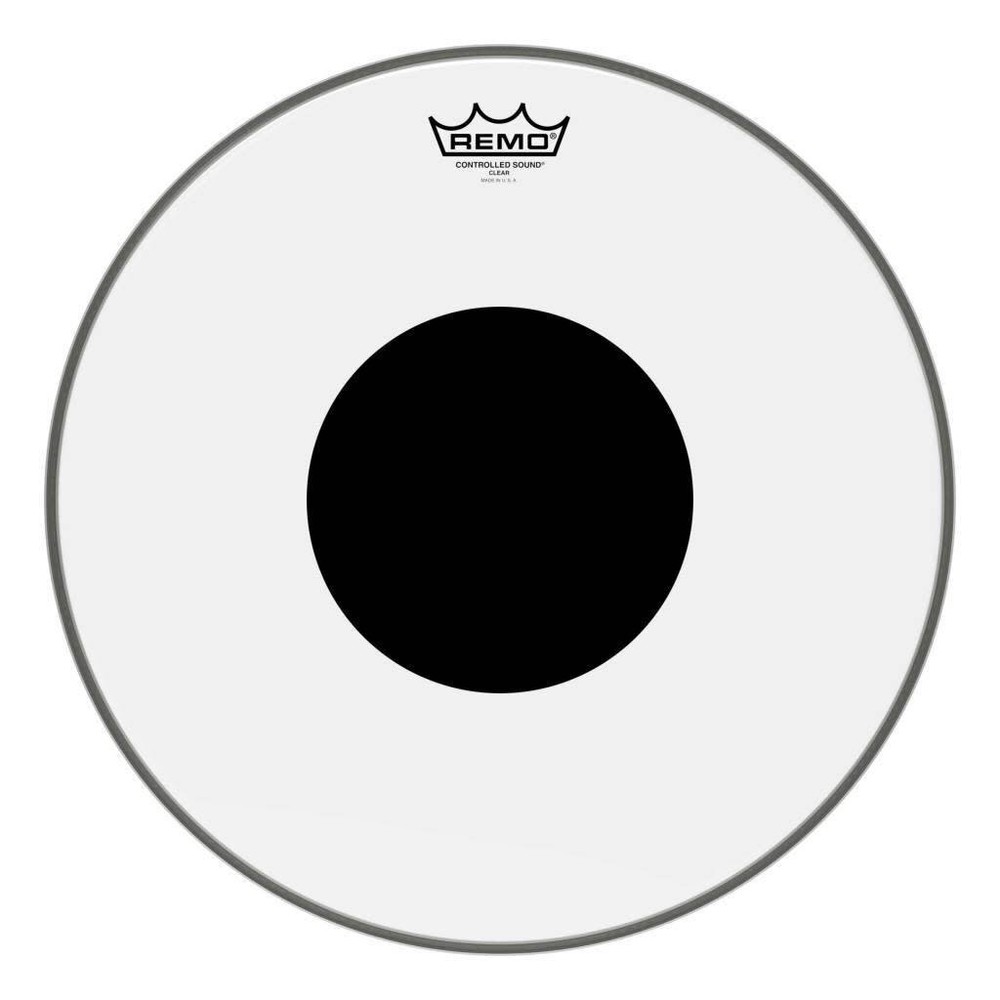 Remo 16" Controlled Sound Clear Black Dot Drum Head