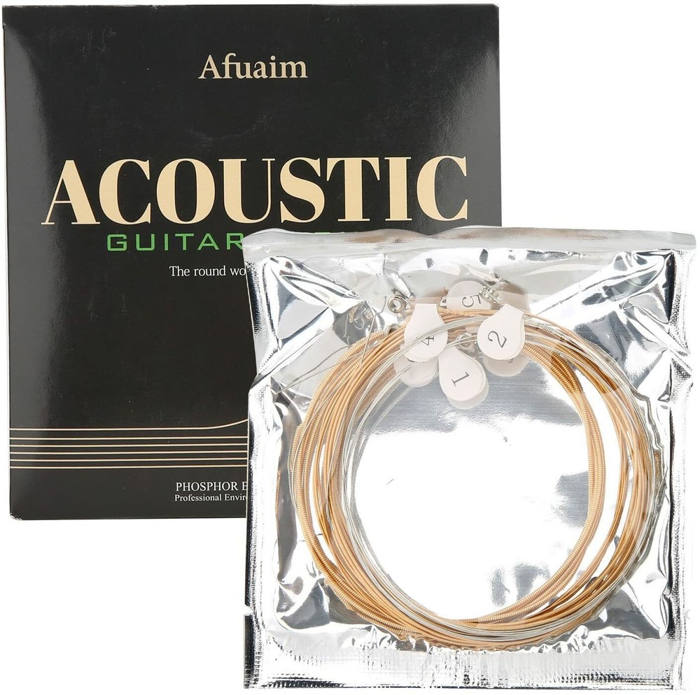 Afuaim Acoustic Guitar Strings AA1152 Phosphor Bronze Strings Set,Light.011-.052