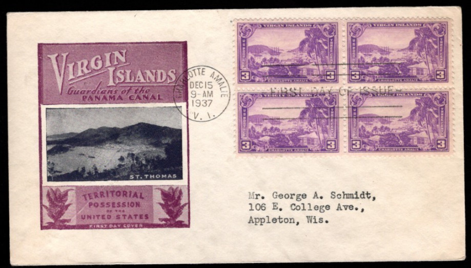 SC# 802 FDC, Virgin Islands, Harry Ioor cachet