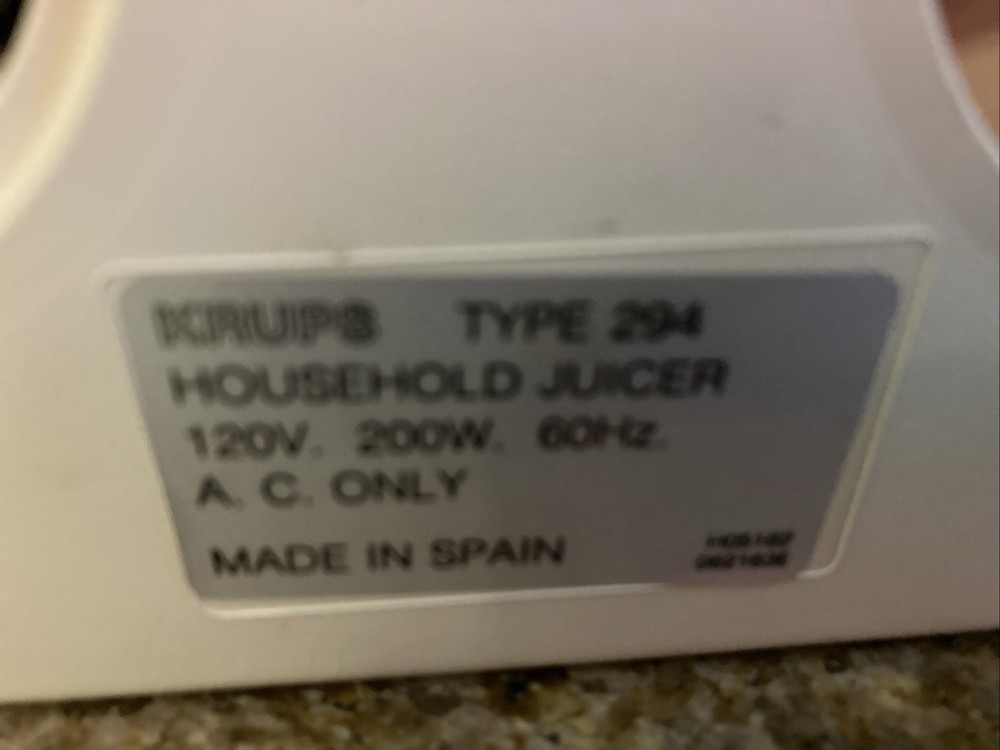 KRUPS VITAMIGHT JUICE EXTRACTOR TYPE 294 replacement Strainer only