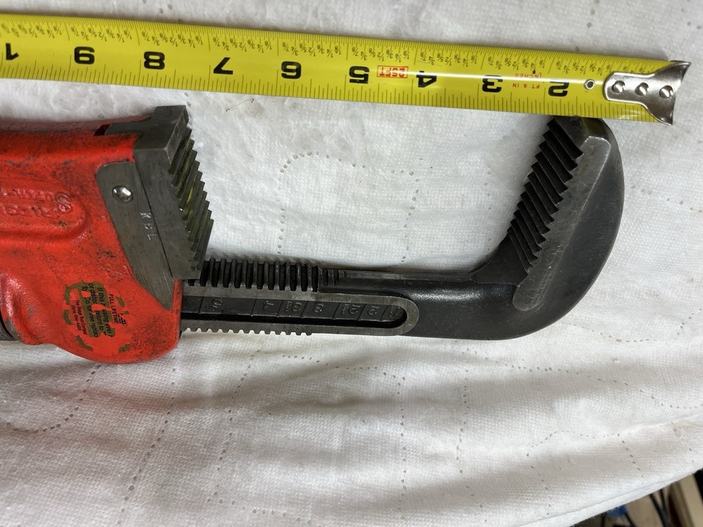 36” Rigid Compound Leverage “Super Four” Pipe Wrench EUC