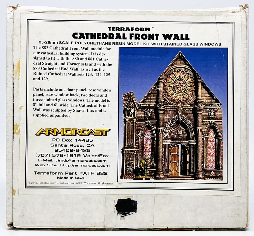 Armorcast Terraform Cathedral Front Wall Terrain Complete In Box Unassembled (B)