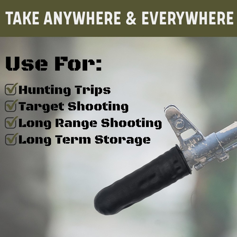 VALUE PLUS 65 Rifle Muzzle Covers - Barrel Cover - All One Size, Black