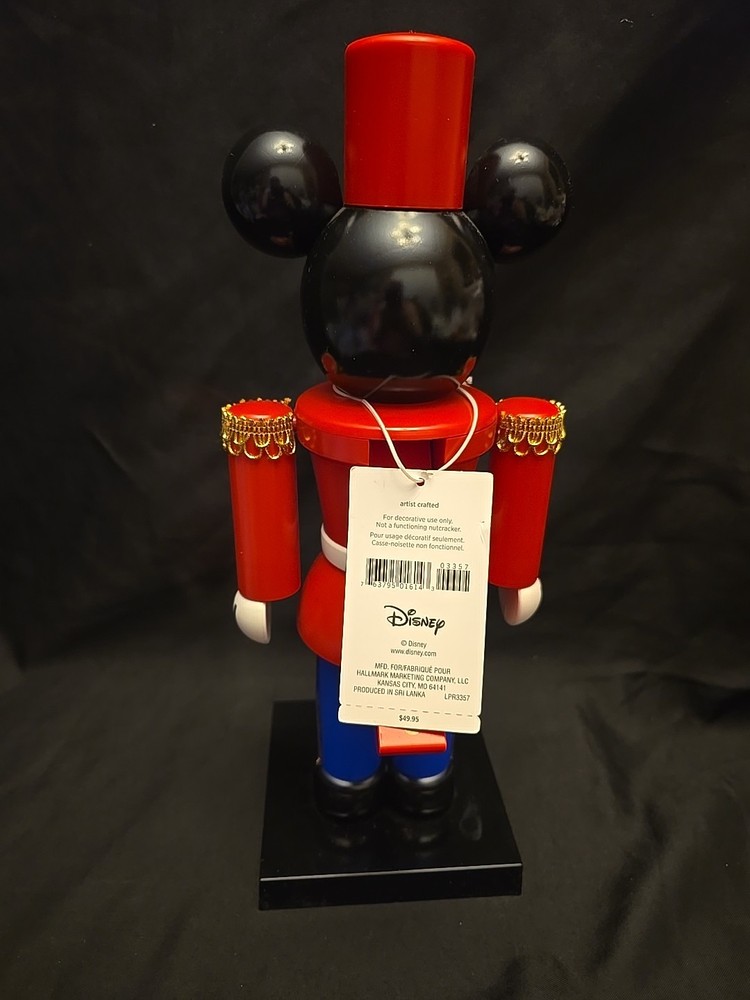 Large 14" DISNEY HALLMARK KEEPSAKE MICKEY MOUSE NUTCRACKER NIB