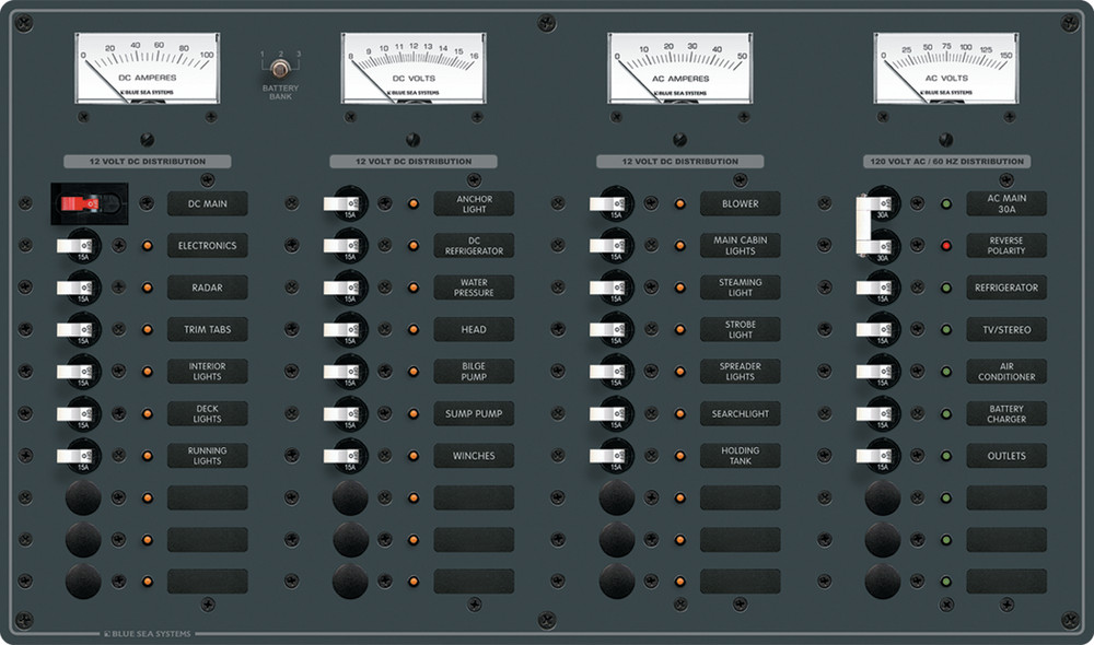 Blue Sea 8095-BSS AC/DC Breaker Panel