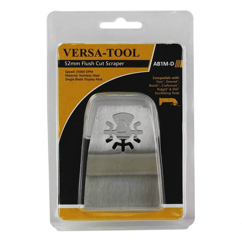 Versa Tool AB1M-D 52mm Flush Cut (8mm Offset Mount) Stainless Steel Scraper