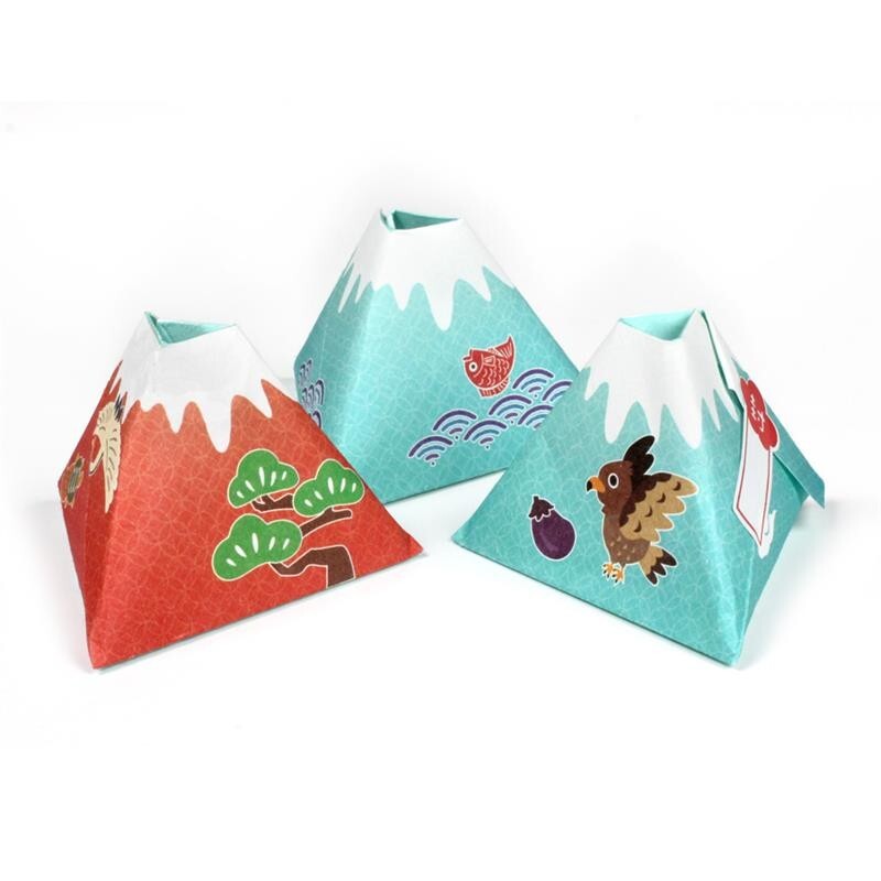 Decorative paper envelope Japanese paper mini gift box 4 sets