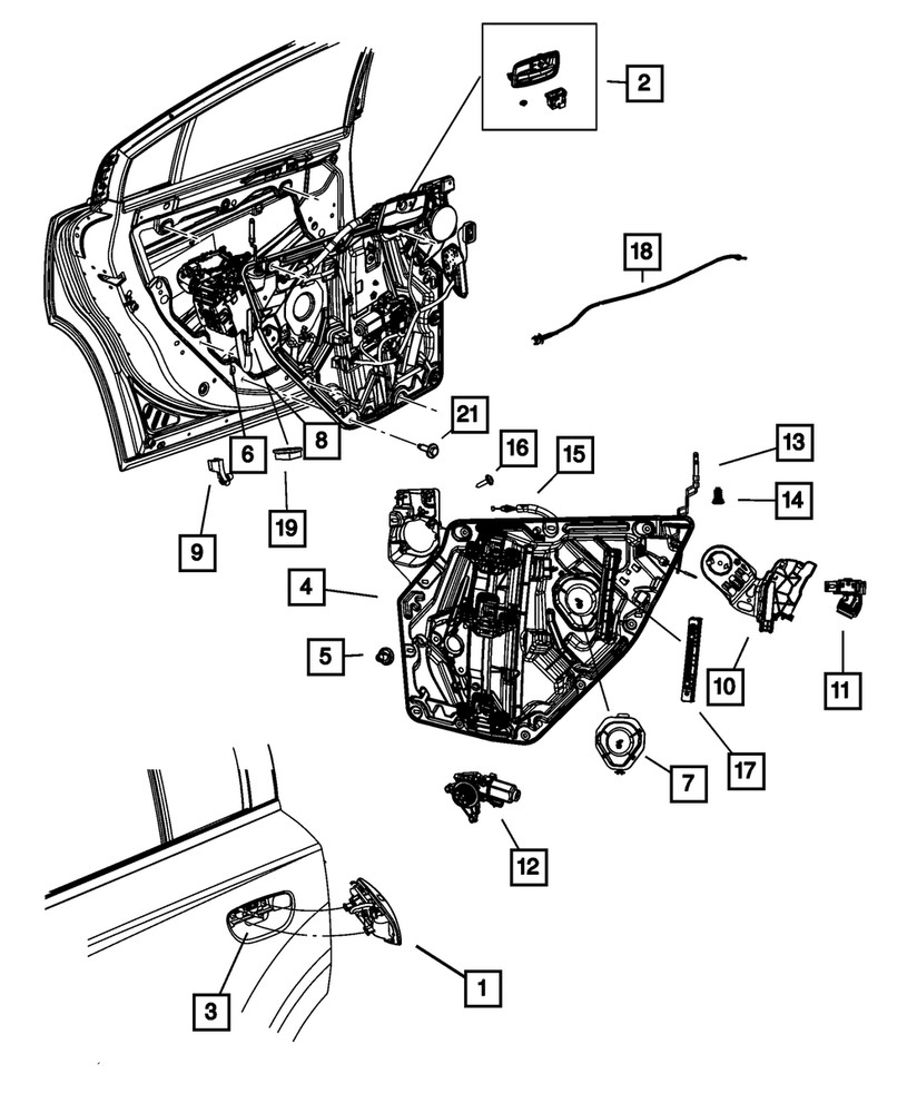 Genuine Mopar Lock Rod Right 68104018ab