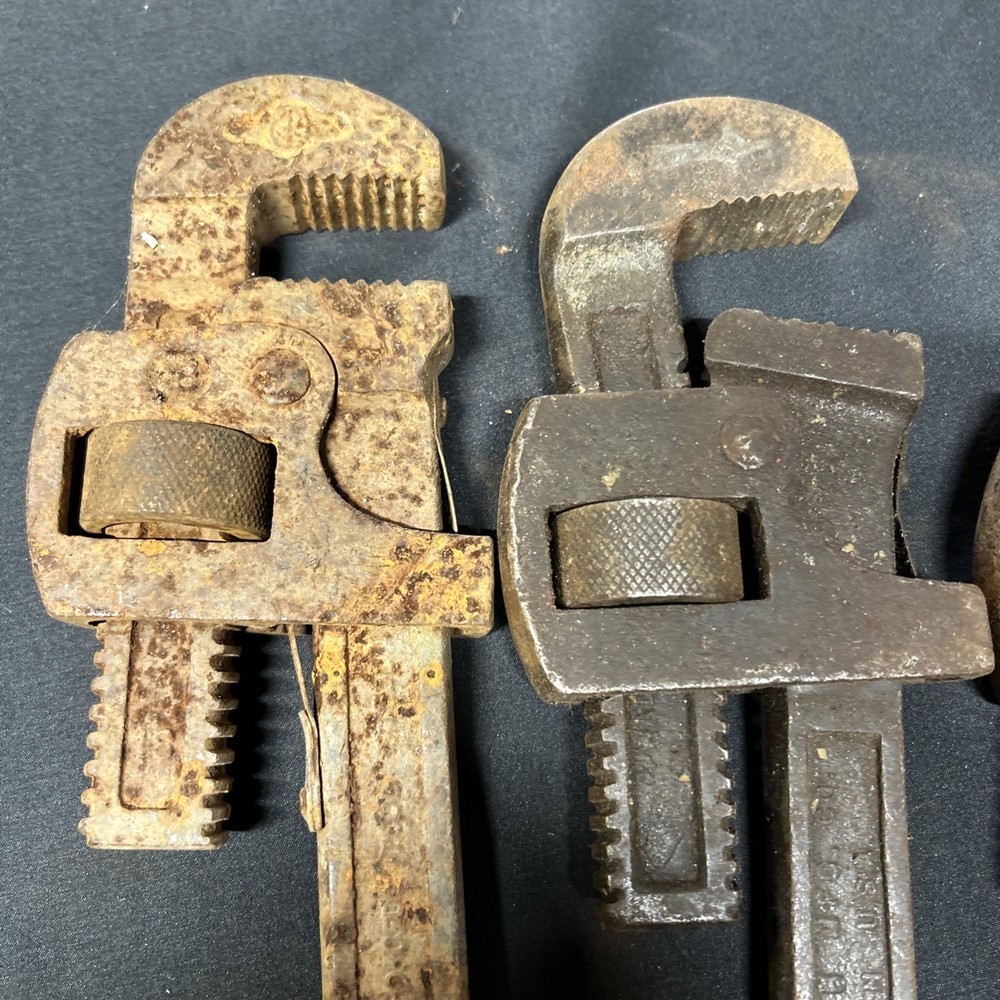 Lot Of 11 Pipe Wrenches