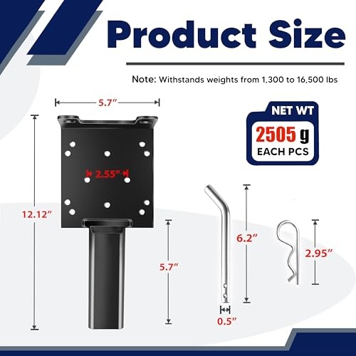Universal Trailer Hitch Winch Mounting Plate Universal Winch Mounting Plate