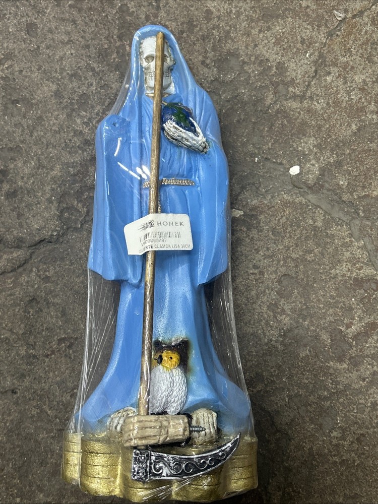 Santa Muerte Blue 13in