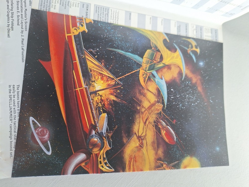 Advanced Dungeons & Dragons 2e Spelljammer Dungeon Master's Screen