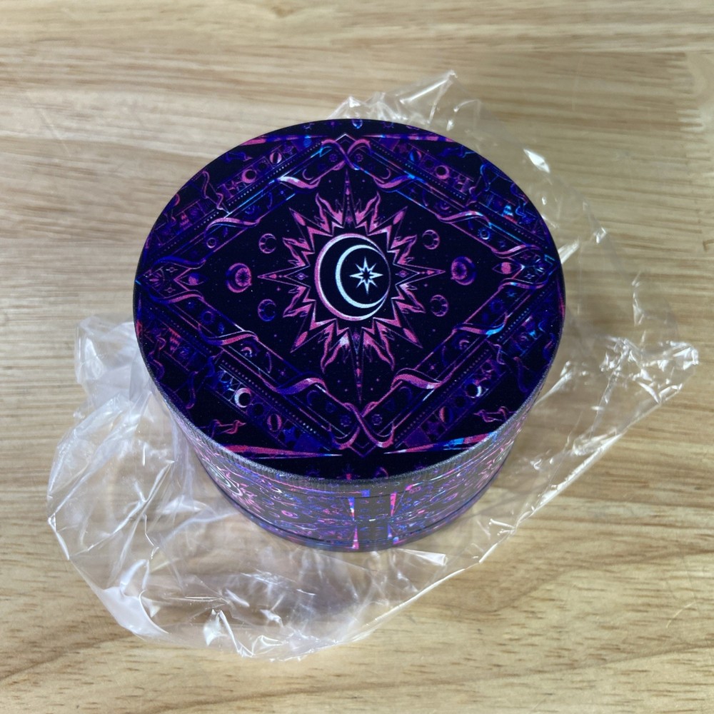 3” Boho Spice Grinder Moon Purple