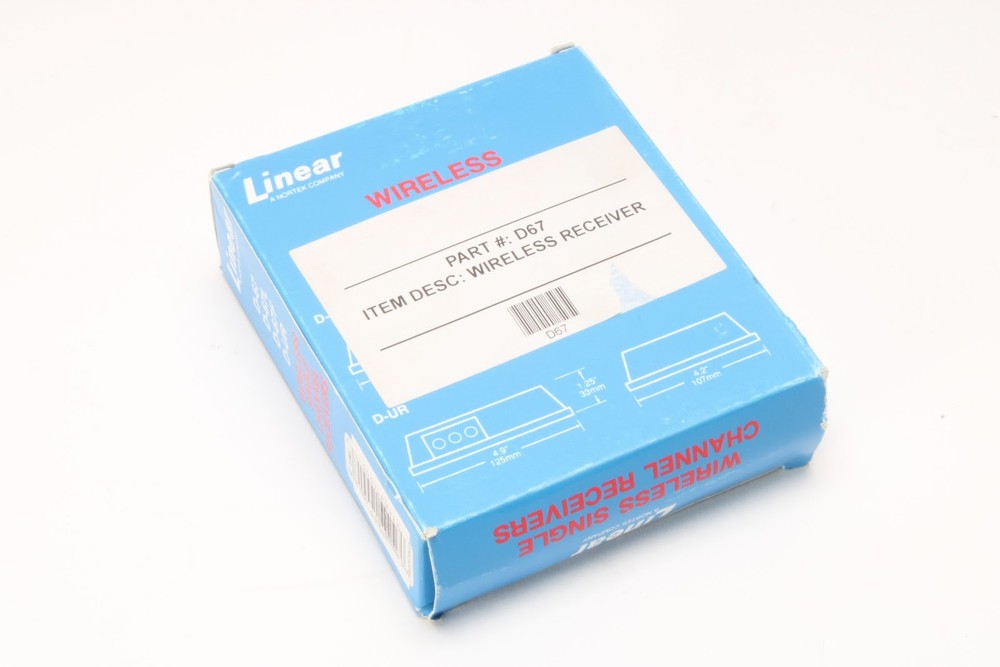 Linear D-67 Wireless Single Channel Receiver - NEW